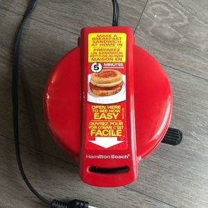 Hamilton Beach Breakfast Sandwich Maker Red
